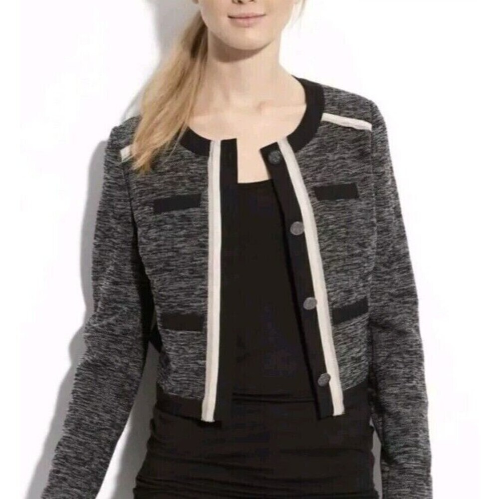 Vince Camuto Black and Gray Blazer